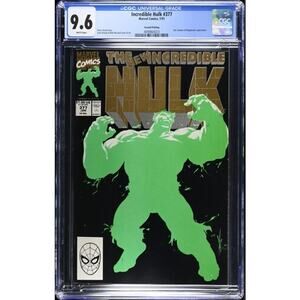 Incredible Hulk #377 2nd GLOW CGC 9.6 (1991 Marvel) 1st Professor Hulk 864023